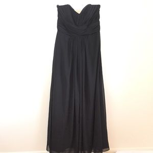 David’s Bridal Black Maxi Dress F15555